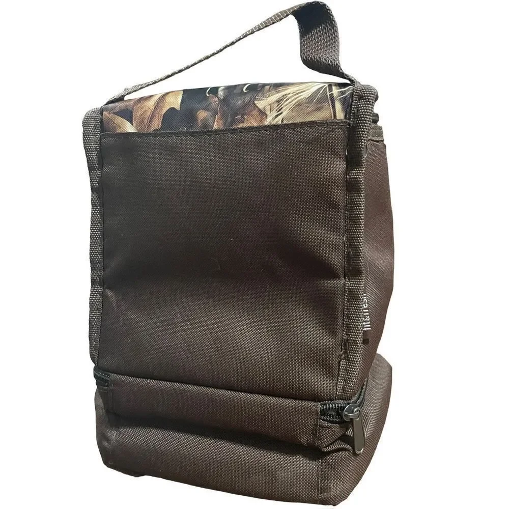 fit&fresh insulated camo brown lunch bag‎